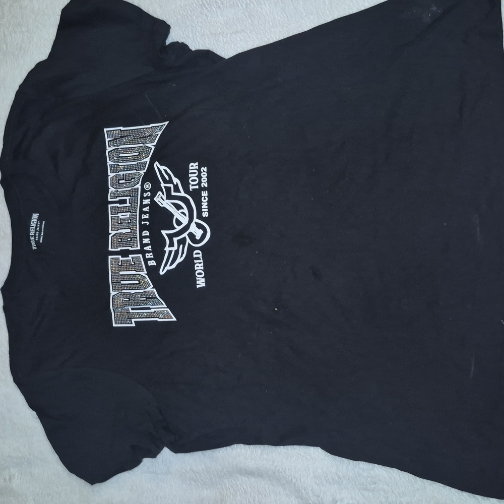 True Religion Black World Tour Tee - Picture 3 of 4